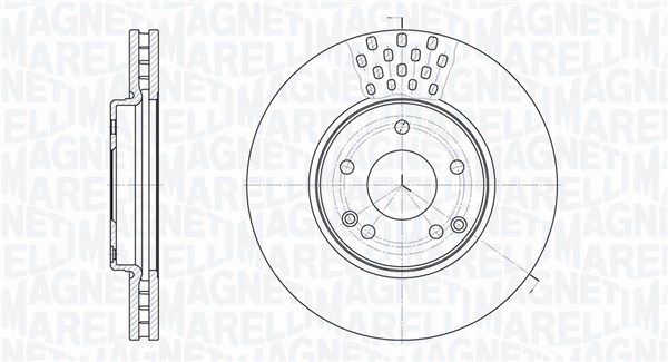 MAGNETI MARELLI Тормозной диск 361302040406